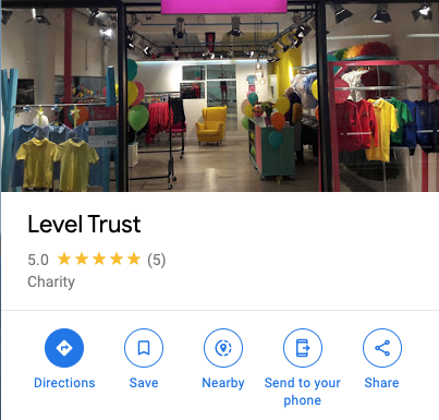 Level Trust Google My Business listing on Google Maps