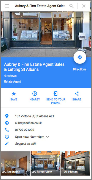 Aubrey & Finn 360 Virtual Tour Maps