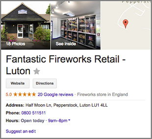 Fantastic Fireworks Google Virtual Tour GMB2