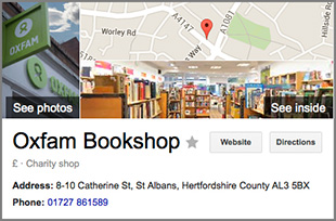 Oxfam Bookshop 360 Virtual Tour Maps