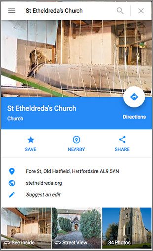 St Etheldreda Church Google Virtual Tour Maps